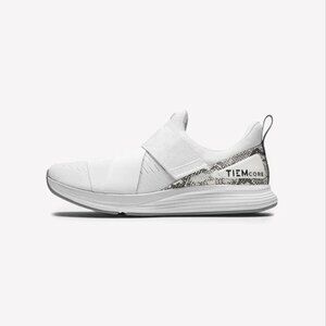 TIEM Women's Latus Training Sneaker Size 8.5 In Ivory Snake